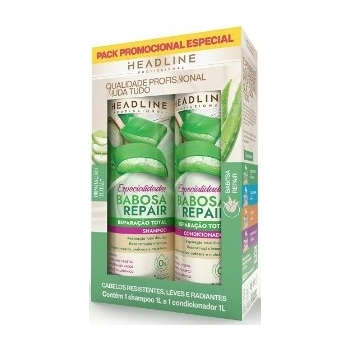 KIT HEADLINE SH+COND 1L BABOSA REPAIR ESPECIALIDADES