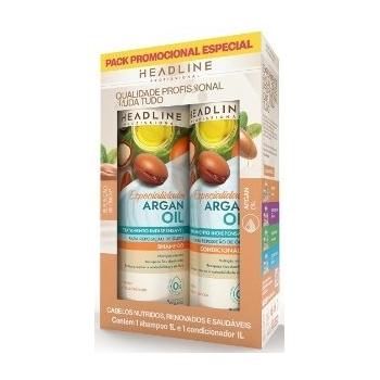 KIT HEADLINE SH+COND 1L ARGAN OIL ESPECIALIDADES