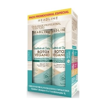 KIT HEADLINE SH+COND 1L BOTOX VEGANO RESULTADO DE SALAO
