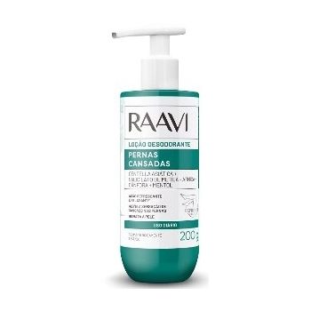 LOÇÃO DES PERNAS CANSADAS RAAVI 200G ACAO REFRESCANTE/RELAXANTE