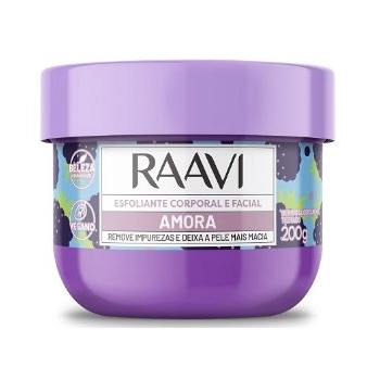 ESFOLIANTE CORPORAL E FACIAL RAAVI 200G AMORA