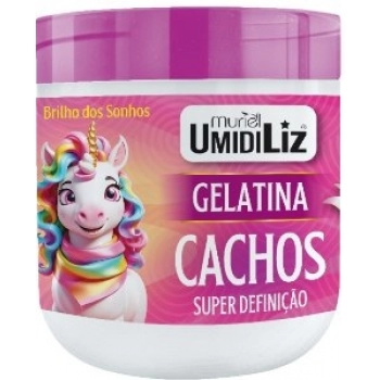GELATINA SUPER DEFINICAO CACHOS UMIDILIZ 500G BUBBLE GUM