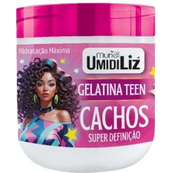 GELATINA SUPER DEFINICAO CACHOS UMIDILIZ TEEN 500G ALGODAO DOCE