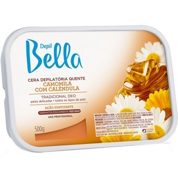 CERA QUENTE DEPIL BELLA 500GR CAMOMILA