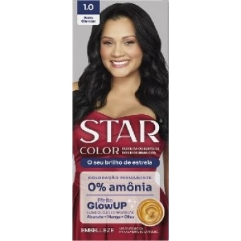 TINT STAR COLOR SEM AMONIA 1.0 PRETO GLAMOUR