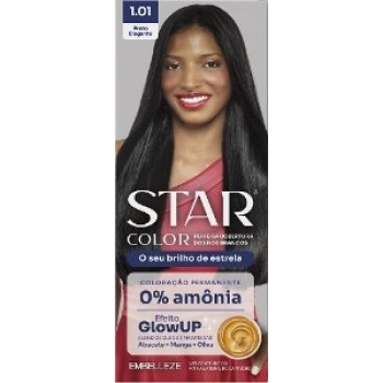 TINT STAR COLOR SEM AMONIA 1.01 PRETO ELEGANTE