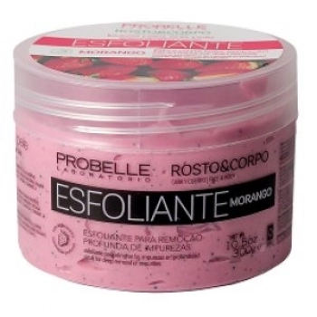 ESFOLIANTE ROSTO E CORPO PROBELLE LABORATORIO 300G MORANGO