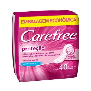 ABS CAREFREE PROT DIARIO C/40UN LV+ PG- S/PERFUME PROTECAO