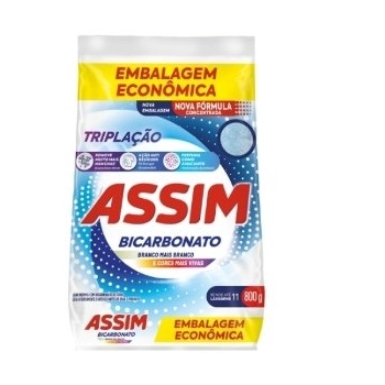 SABÃO EM PO ASSIM 800G TRIPLACAO EMB ECONOMICA BICARBONATO