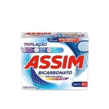 SABÃO EM PO ASSIM 800G TRIPLACAO BICARBONATO