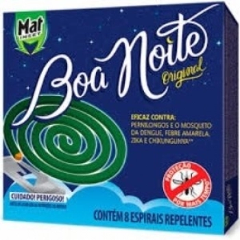 INSETICIDA ESPIRAL MAT 8UNI BOA NOITE ORIGINAL