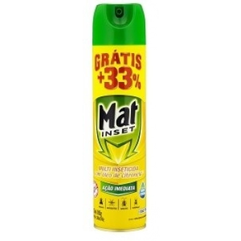 INSETICIDA MAT INSET AEROSOL 360ML MULTI CITRONELA PROMO GTS +33