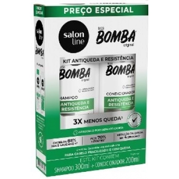 KIT S LINE SH 300ML+COND 200ML SOS BOMBA 200ML ANTIQUEDA E RESISTENCIA