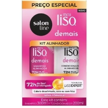 KIT SH 300ML+COND 200ML S LINE MEU LISO DEMAIS