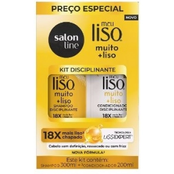 KIT SH 300ML+COND 200ML S LINE MEU LISO MUITO+LISO