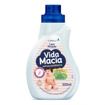 LAVA ROUPAS VIDA MACIA 500ML GLICERINA E ALGODAO