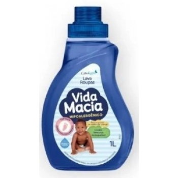 LAVA ROUPAS LIQUIDO VIDA MACIA 1L GLICERINA E LAVANDA