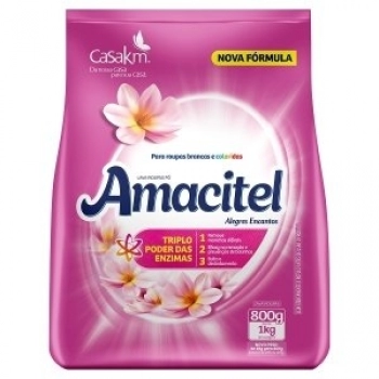 LAVA ROUPAS AMACITEL 800G ALEGRES ENCANTOS