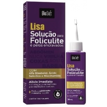 SOLUCAO PARA FOLICULITE/PELOS ENCRAVADOS LISA BIO SOFT 30ML