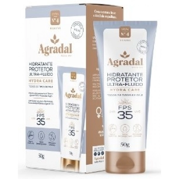 HIDR PROT FACIAL ULTRA-FLUIDO AGRADAL 50G HIDRA CARE FPS35 TODO TIPO PELE