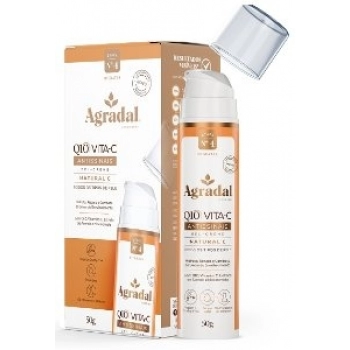GEL CREME ANTISSINAIS FACIAL AGRADAL 50G Q10 VITAC NATURAL C TODO TIPO PELE