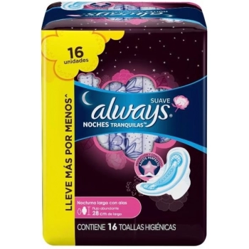 ABS ALWAYS NOITES TRANQ C/16 C/ABAS SUAVE LV16PG14