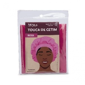 TOUCA DE CETIM MUNILA ROSA