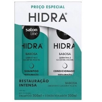 KIT S LINE SH+COND HIDRA 300ML BABOSA RESTAURACAO INTENSA