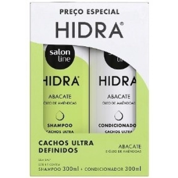 KIT S LINE SH+COND HIDRA 300ML CACHOS ULTRA DEFINIDOS ABACATE
