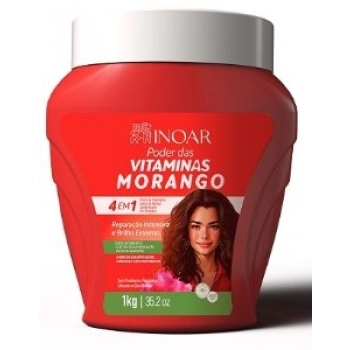 CR TRAT 4 EM 1 INOAR 1KG PODER DAS VITAMINAS MORANGO