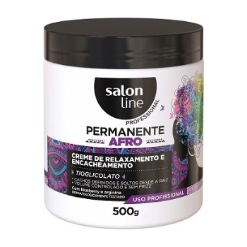 PERMANENTE AFRO S LINE PROFESSIONAL 500G CR DE RELAXAMENTO E CACHEAMENTO