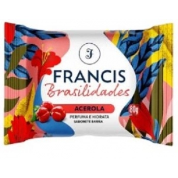 SAB FRANCIS BRASILIDADES 80G ACEROLA VERMELHO