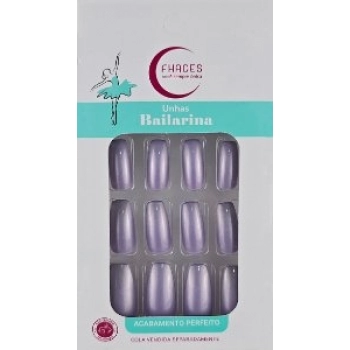 UNHAS FHACES BAILARINA C/28 VIOLETA METALICA