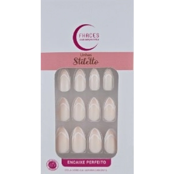 UNHAS FHACES FRANCESAS C/24 STILETTO DUPLA