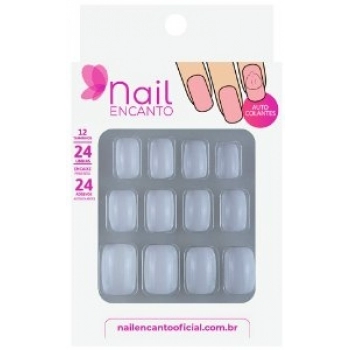 UNHAS FHACES ADESIVOS AUTOCOLANTES C/24 CURTA BRANCA