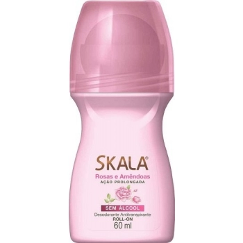 DES ROLL ON SKALA 60ML FEM ROSAS E AMENDOAS
