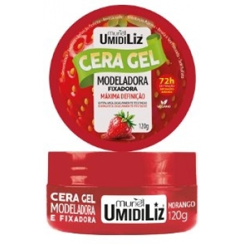 CERA GEL MODEL FIXADORA UMIDILIZ 120G MORANGO