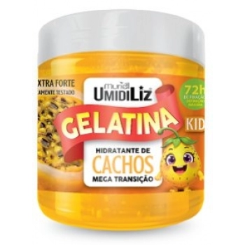 GELATINA HIDRATANTE UMIDILIZ KIDS 500G MARACUJA