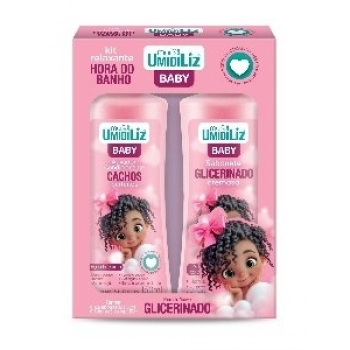 KIT SAB LIQ GLICERINADO E ATIVADOR UMIDILIZ 150ML BABY ROSA