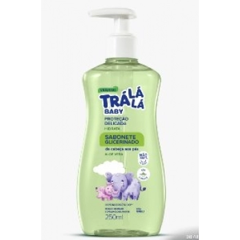 SAB LIQ TRA LA LA BABY 250ML CABECA AOS PES GLICERINA ALOE VERA
