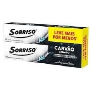 PACK GEL DENTAL SORRISO C/02 90G CARVAO ATIVADO LV+ POR-