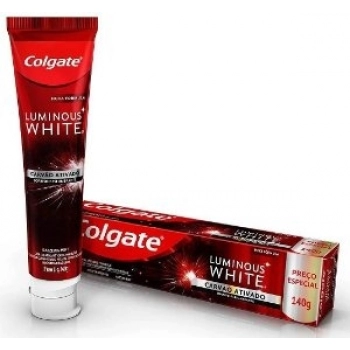 CR DENTAL COLGATE 140G LUMINOUS WHITE CARVAO ATIVADO