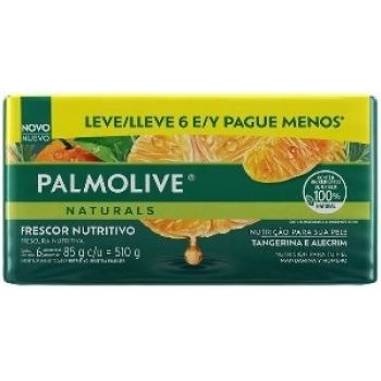 PACK SAB PALMOLIVE NATURALS LV6 PG MENOS 85G FRESC NUTR TANGERINA E ALECRIM