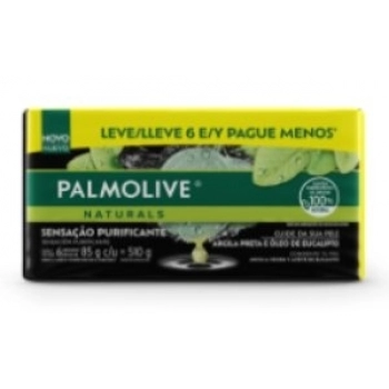 PACK SAB PALMOLIVE NATURALS LV6 PG MENOS 85G SENS PUR ARGILA E EUCALIPTO