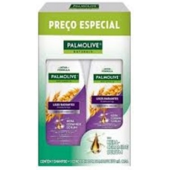 KIT SH+COND PALMOLIVE NATURALS 350ML LISOS RADIANTES