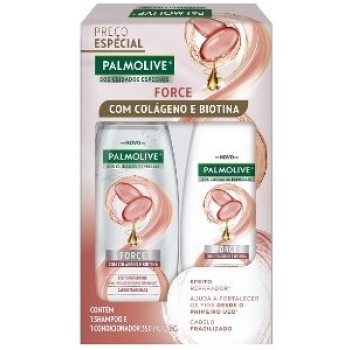 KIT SH+COND PALMOLIVE SOS CUIDADOS ESPECIAIS 350ML FORCE COLAGENO E BIOTINA