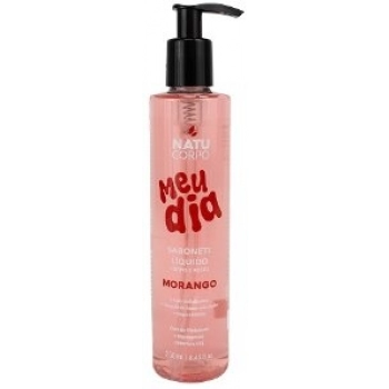 SAB LIQ CORPO E ROSTO NATUCORPO MEU DIA 250ML MORANGO
