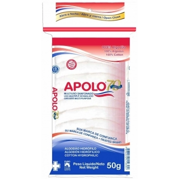 ALGODAO APOLO 50GR MULTIUSO C/ ZIP LOCK