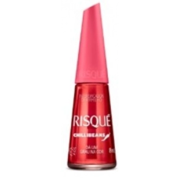 ESM RISQUE INT DE VERMELHO CHILLI BEANS 8ML DA UM GRAU NA COR CX 6.0