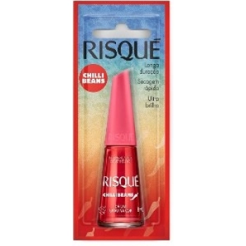 ESM RISQUE BL INT DE VERMELHO CHILLI BEANS 8ML DA UM GRAU NA COR CX 6.0